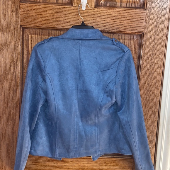 Blue polyester blazer - Picture 2 of 6